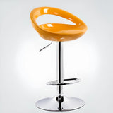 Swivel Adjustable Height Bucket Low Back Bar Stool Image - 5