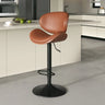 Swivel Adjustable Height Modern Ergonomic Backrest Bar Stool Image - 7
