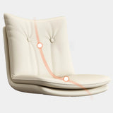 Swivel Adjustable Height Rectangular Leather Bar Stool Image - 9