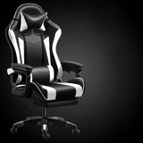 Swivel Black Adjustable Comfort Ergonomic Office Chair Image - 12