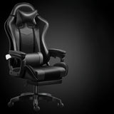 Swivel Black Adjustable Comfort Ergonomic Office Chair Image - 13