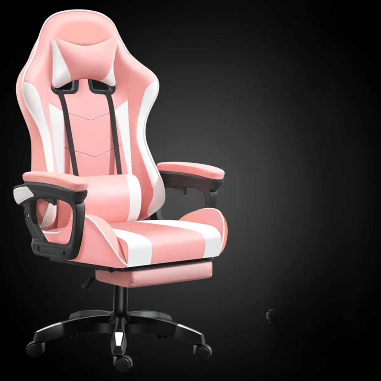 Swivel Black Adjustable Comfort Ergonomic Office Chair Image - 20