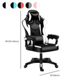 Swivel Black Adjustable Comfort Ergonomic Office Chair #size