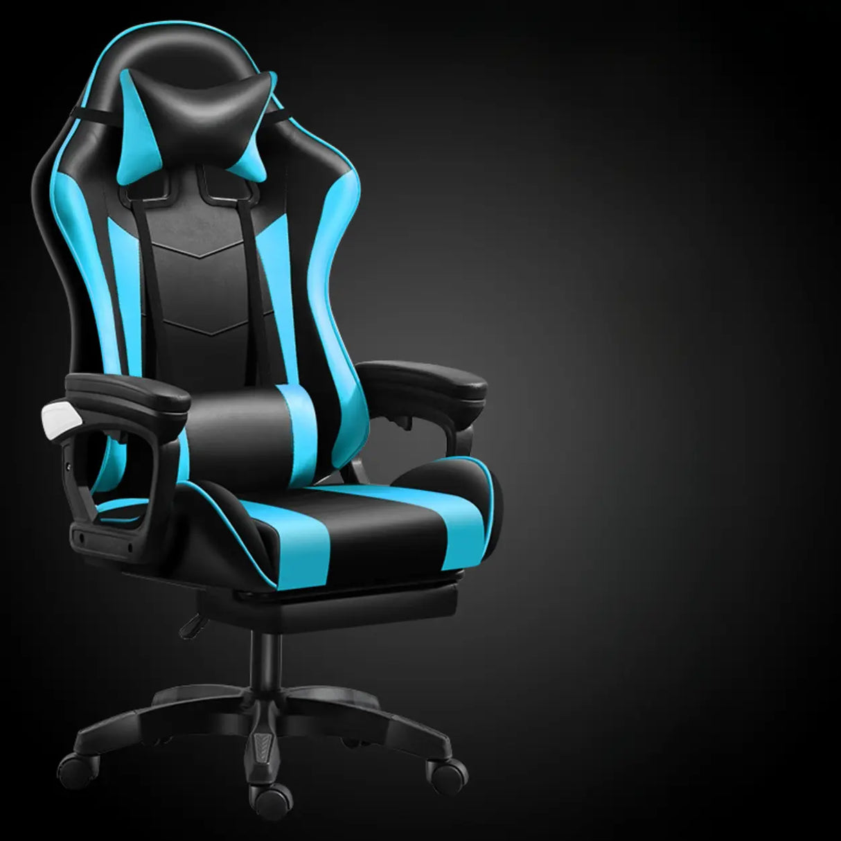 Swivel Black Adjustable Comfort Ergonomic Office Chair Image - 7