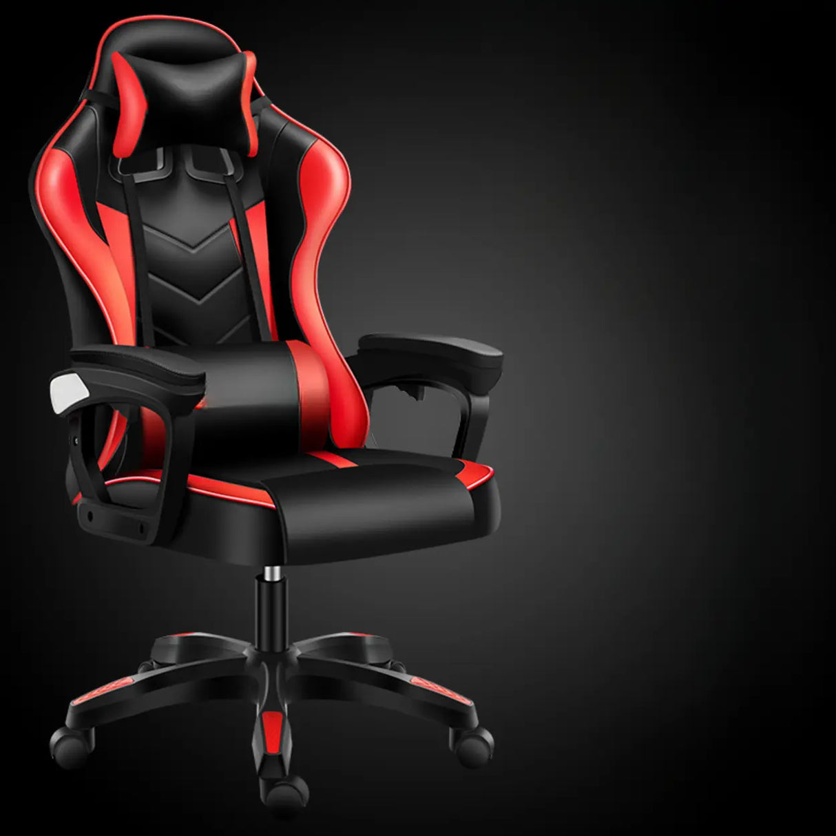Swivel Black Adjustable Comfort Ergonomic Office Chair Image - 8