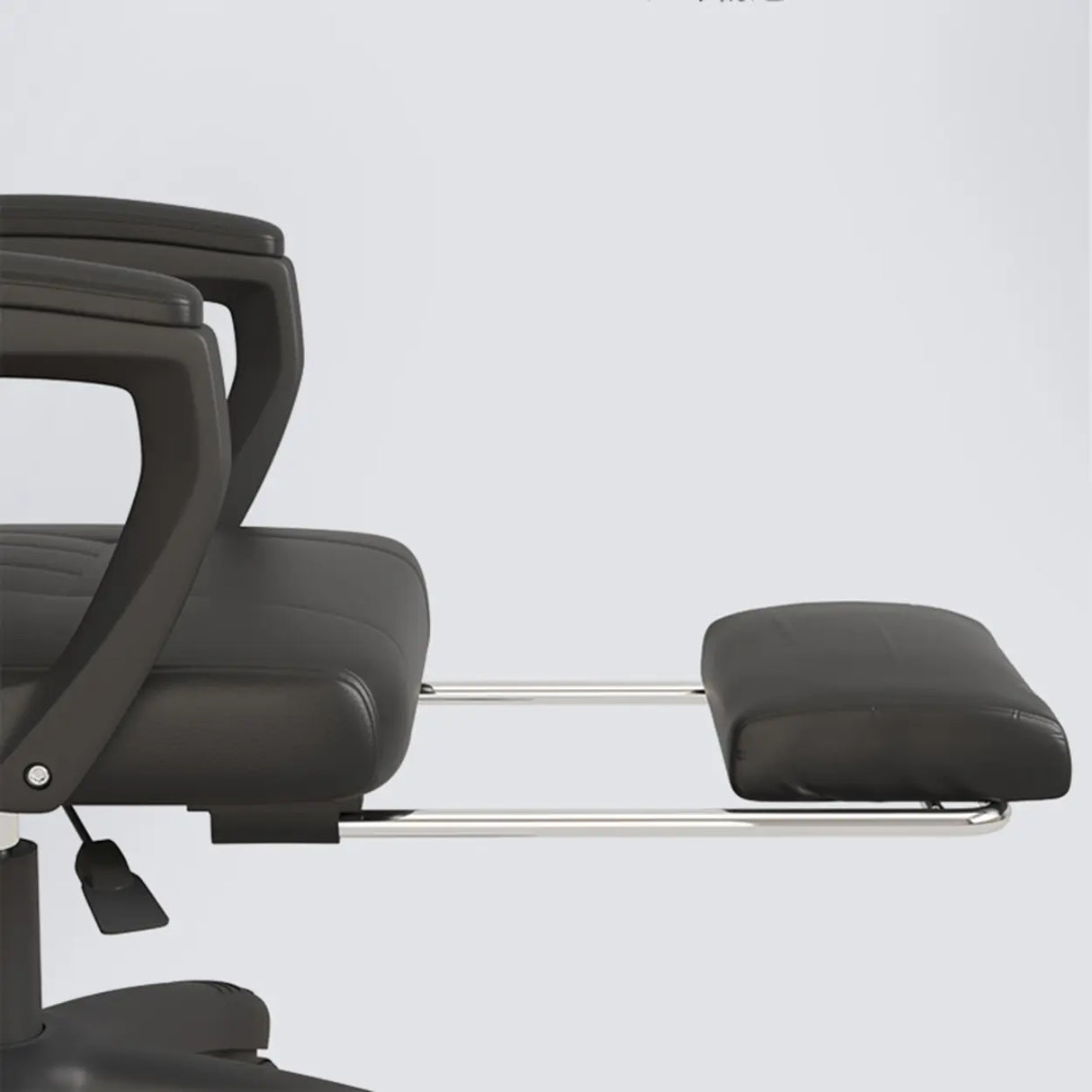 Swivel Black Faux Leather Ergonomic Office Task Chair Image - 7