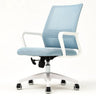 Swivel Blue Adjustable Tilt Mesh Upholstered Office Chair Image - 11