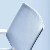 Swivel Blue Adjustable Tilt Mesh Upholstered Office Chair Image - 12