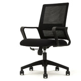 Swivel Blue Adjustable Tilt Mesh Upholstered Office Chair Image - 2