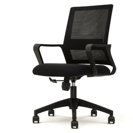 Swivel Blue Adjustable Tilt Mesh Upholstered Office Chair Image - 2