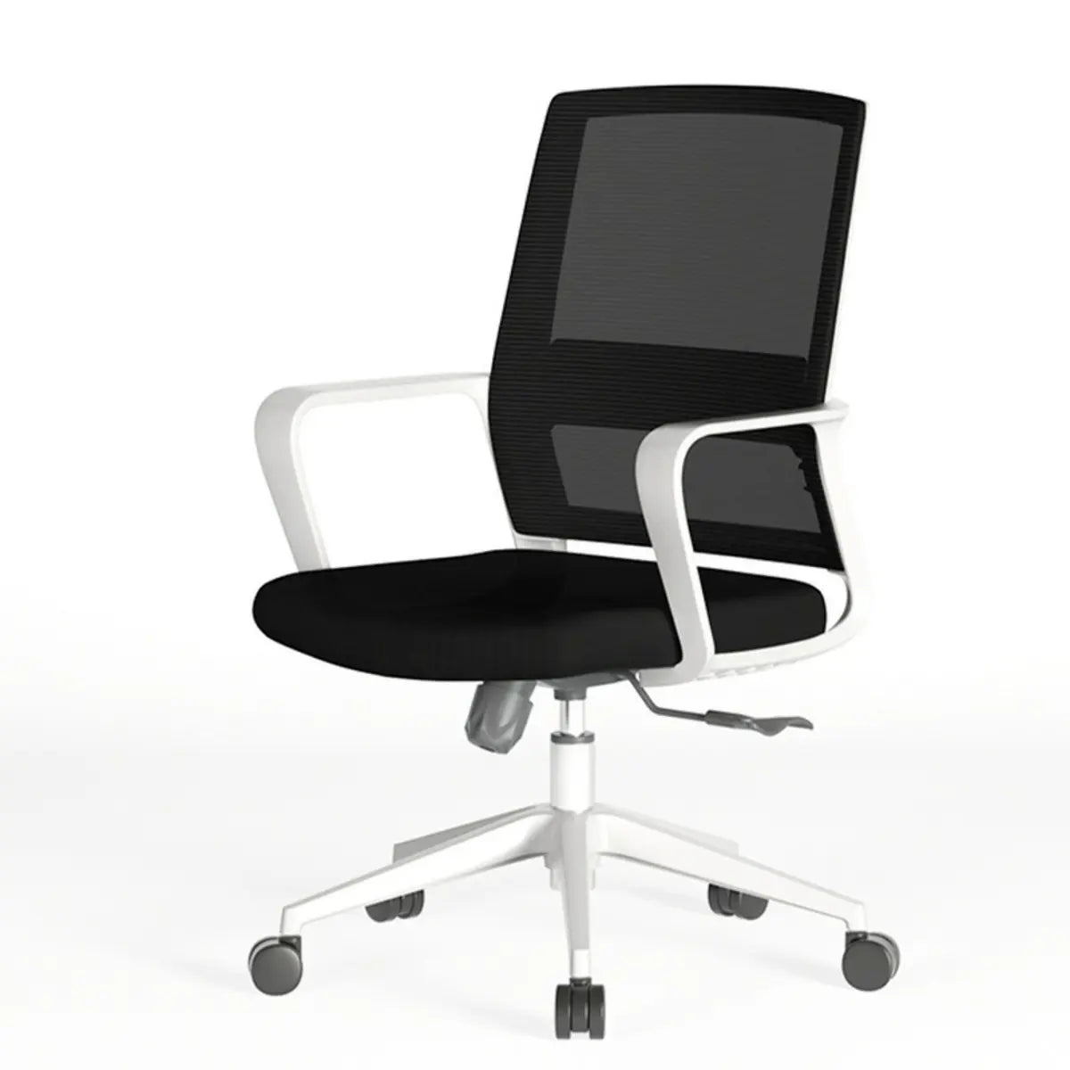 Swivel Blue Adjustable Tilt Mesh Upholstered Office Chair Image - 3