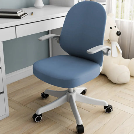 Swivel Blue Ergonomic Fabric Office Chair with Casters Image - 1
