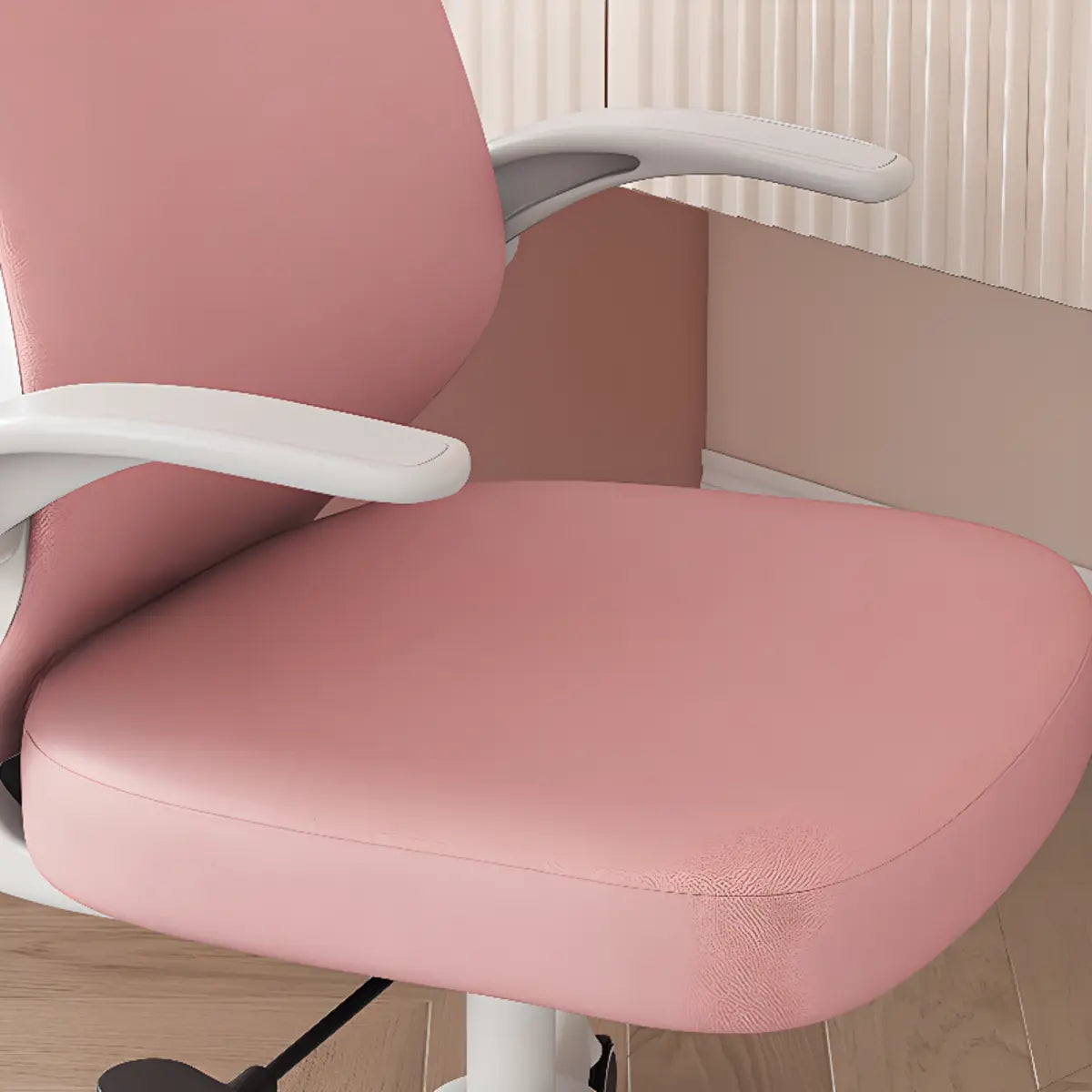 Swivel Blue Ergonomic Fabric Office Chair with Casters Image - 11
