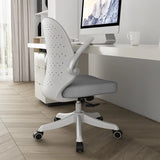 Swivel Blue Ergonomic Fabric Office Chair with Casters Image - 2