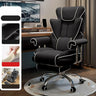 Swivel Cream Ergonomic Leather Adjustable Office Chair Image - 2