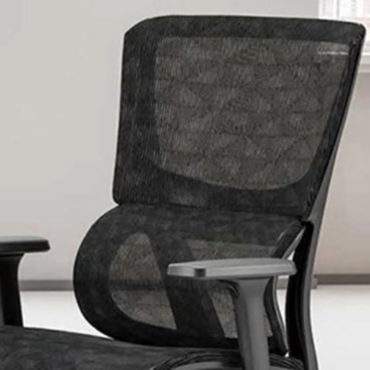 Swivel Ergonomic Black Mesh Lumbar Support Office Chair Image - 12