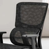 Swivel Ergonomic Black Mesh Lumbar Support Office Chair Image - 12