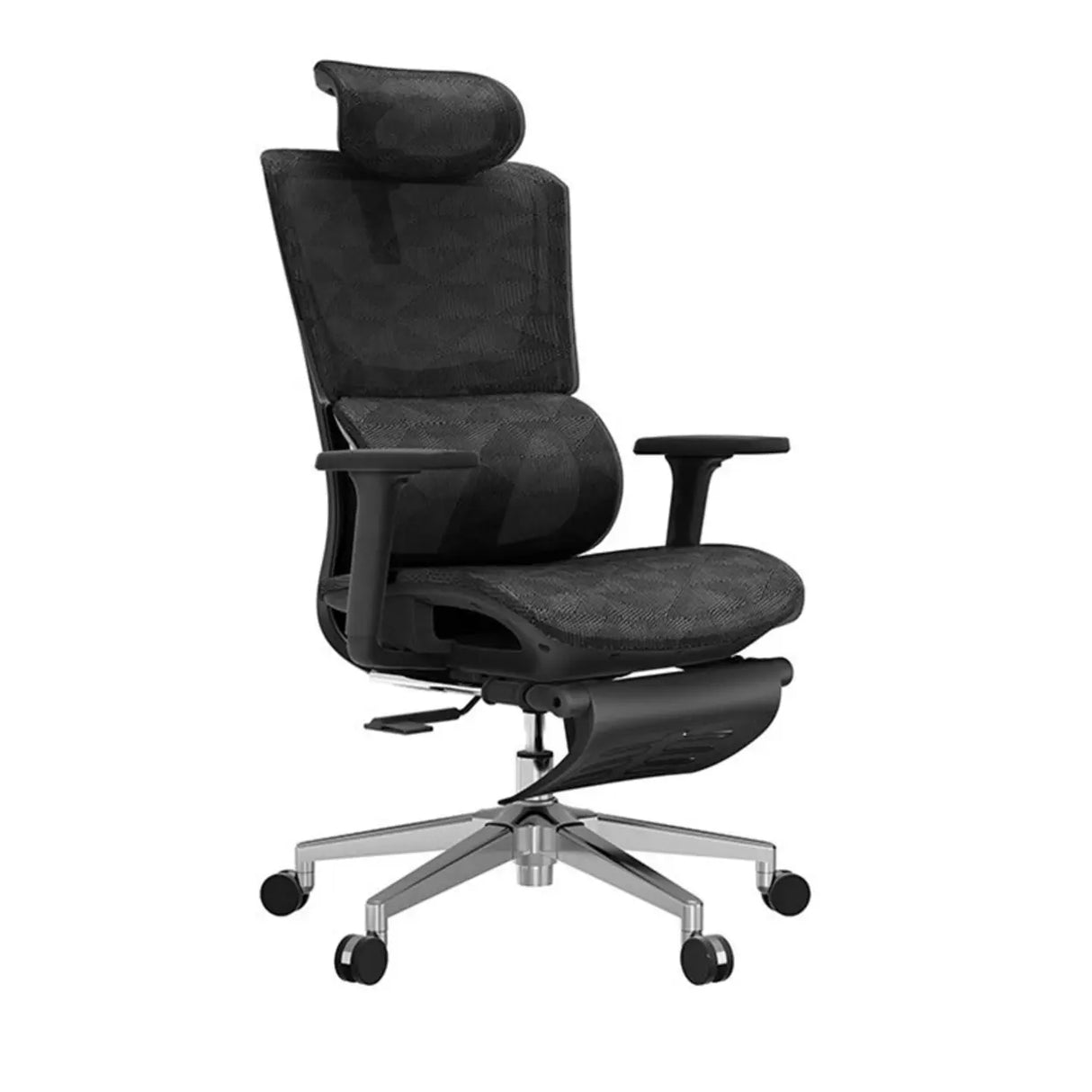 Swivel Ergonomic Black Mesh Lumbar Support Office Chair Image - 9