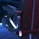 Swivel Ergonomic Leather Lumbar Pillow Gaming Office Chair Image - 7