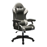 Swivel Ergonomic Leather Lumbar Pillow Gaming Office Chair Image - 9