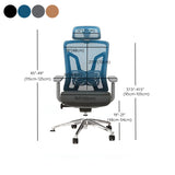 Swivel Ergonomic Mesh Adjustable Office Chair with Lumbar Image - 15