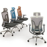 Swivel Ergonomic Mesh Adjustable Office Chair with Lumbar Image - 4