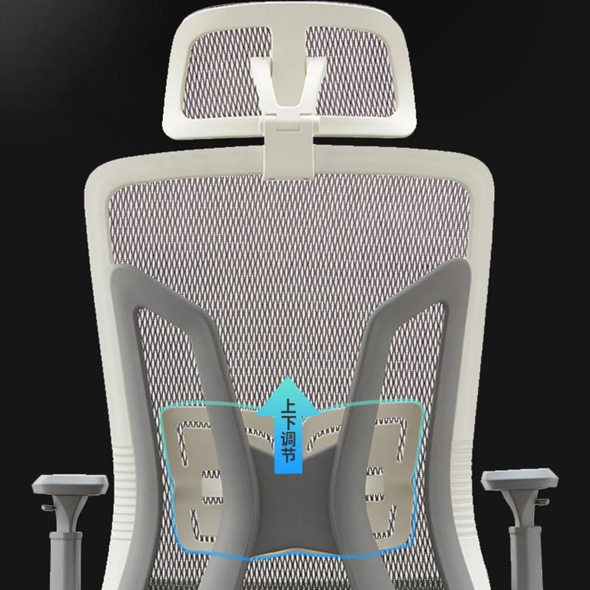 Swivel Ergonomic Mesh Adjustable Office Chair with Lumbar Image - 6