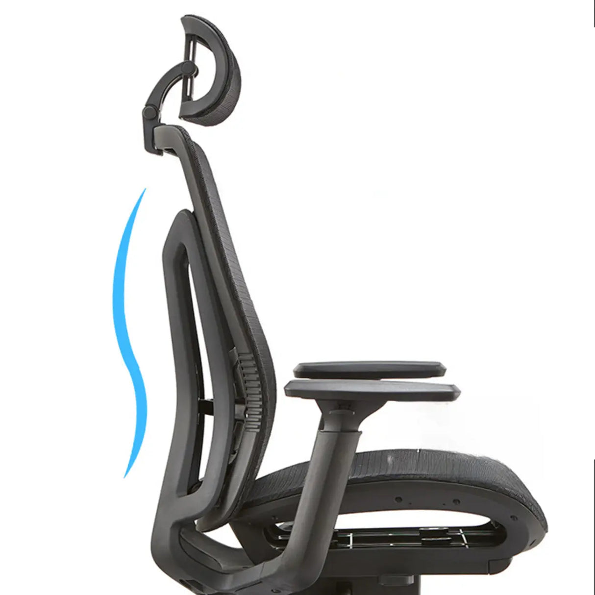 Swivel Ergonomic Mesh Adjustable Office Chair with Lumbar Image - 8