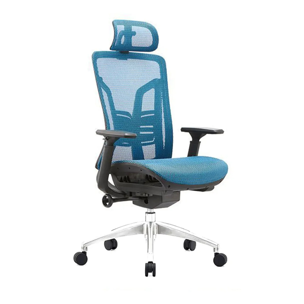 Swivel Ergonomic Mesh Adjustable Office Chair with Lumbar Image - 9