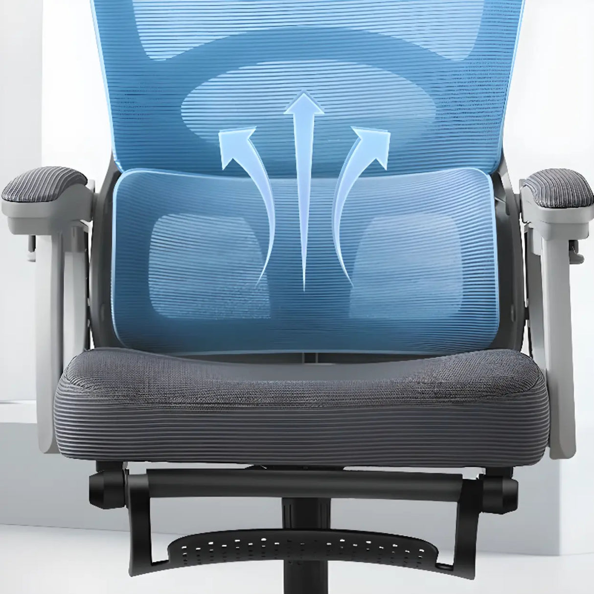 Swivel Ergonomic Mesh Adjustable Seat Height Office Chair Image - 10