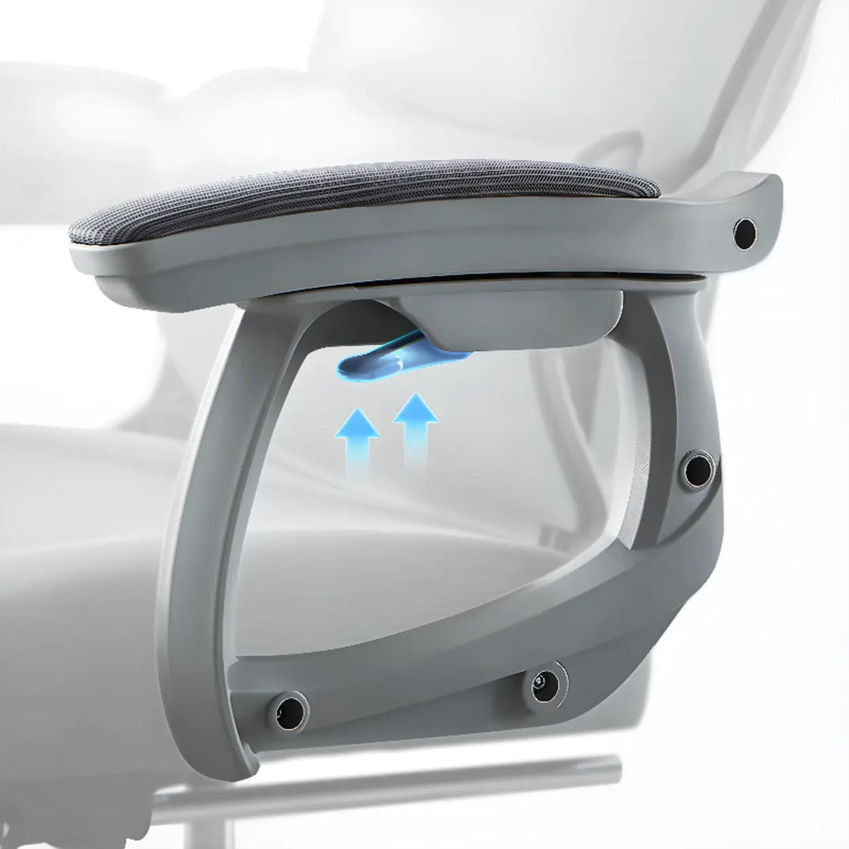 Swivel Ergonomic Mesh Adjustable Seat Height Office Chair Image - 12