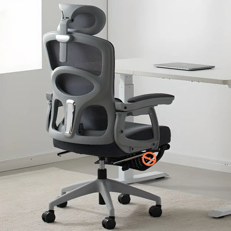 Swivel Ergonomic Mesh Adjustable Seat Height Office Chair Image - 2