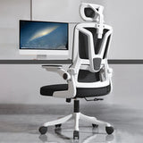 Swivel Ergonomic Mesh Headrest and Armrest Office Chair Image - 1