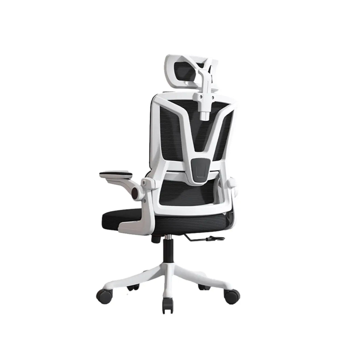 Swivel Ergonomic Mesh Headrest and Armrest Office Chair Image - 10
