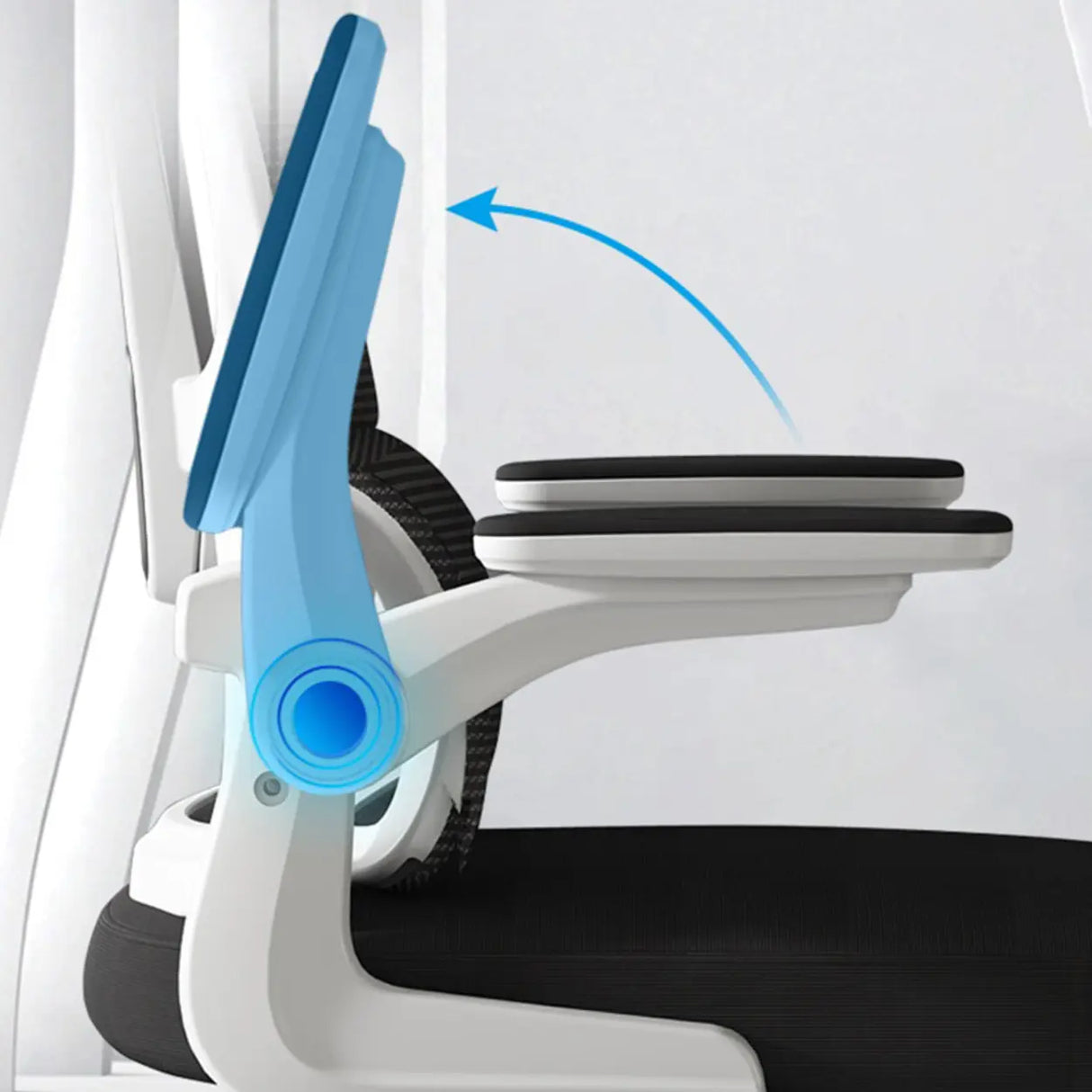 Swivel Ergonomic Mesh Headrest and Armrest Office Chair Image - 12