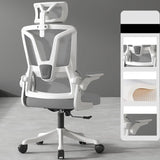 Swivel Ergonomic Mesh Headrest and Armrest Office Chair Image - 15