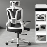 Swivel Ergonomic Mesh Headrest and Armrest Office Chair Image - 5