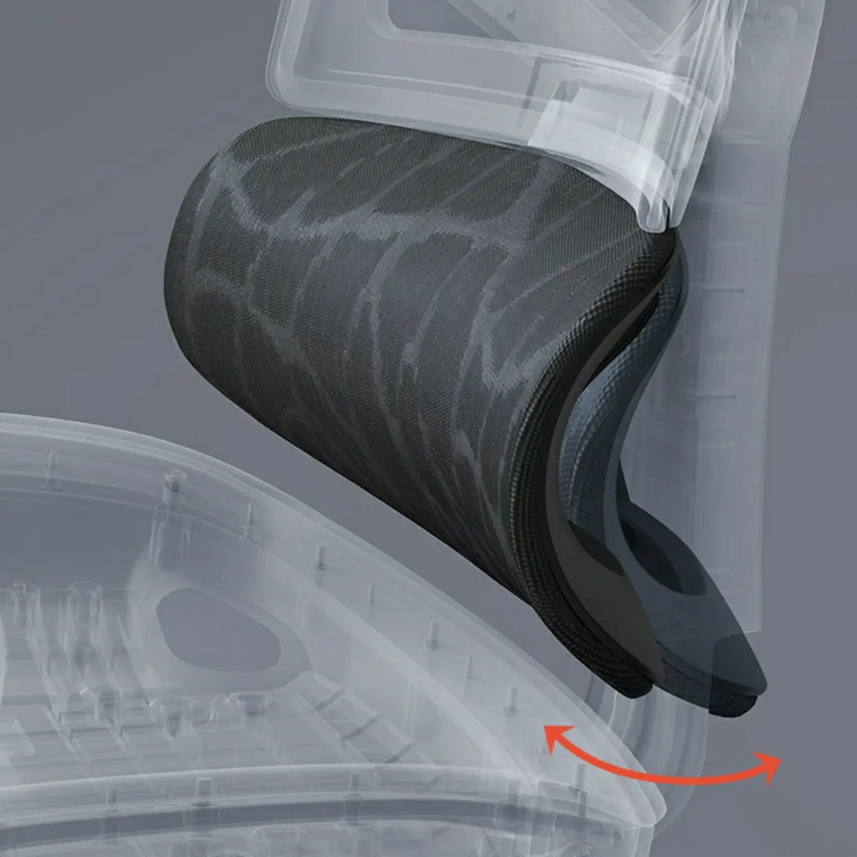 Swivel Ergonomic Mesh Tilt Lock Office Chair with Headrest Image - 5