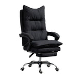 Swivel Ergonomic Reclining Fabric Office Chair with Headrest Image - 5