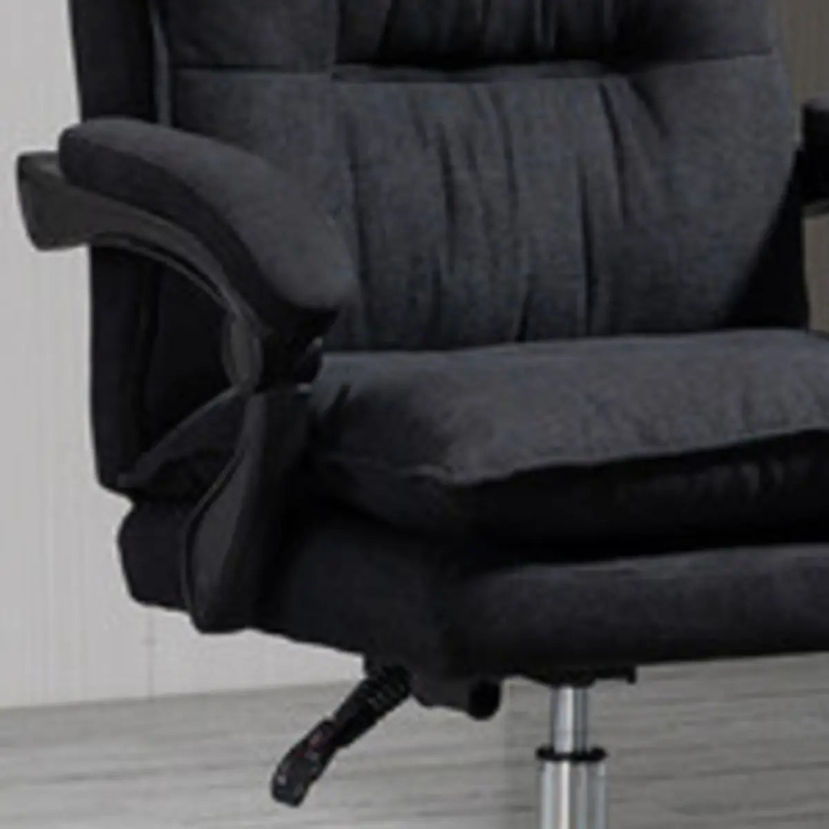 Swivel Ergonomic Reclining Fabric Office Chair with Headrest Image - 6