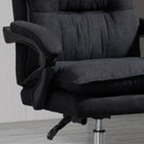 Swivel Ergonomic Reclining Fabric Office Chair with Headrest Image - 6
