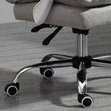 Swivel Ergonomic Reclining Fabric Office Chair with Headrest Image - 7
