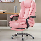 Swivel Executive Reclining Metal Office Chair with Headrest Image - 2