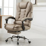 Swivel Executive Reclining Metal Office Chair with Headrest Image - 3