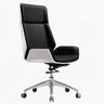 Swivel Faux Leather Adjustable Back Angle Office Chair Image - 7