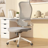Swivel Gray Adjustable Mesh Ergonomic Office Chair Image - 7