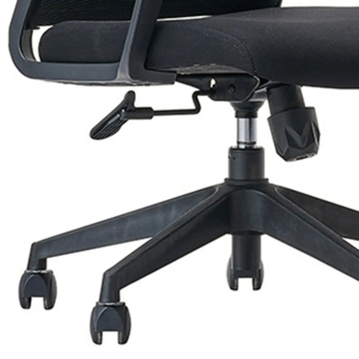 Swivel High Back Ergonomic Black Adjustable Office Chair Image - 7