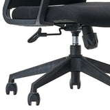 Swivel High Back Ergonomic Black Adjustable Office Chair Image - 7