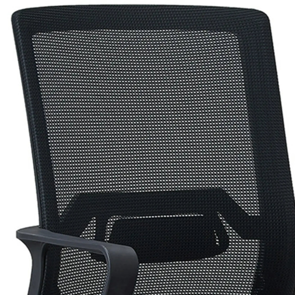 Swivel High Back Ergonomic Black Adjustable Office Chair Image - 9