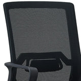 Swivel High Back Ergonomic Black Adjustable Office Chair Image - 9